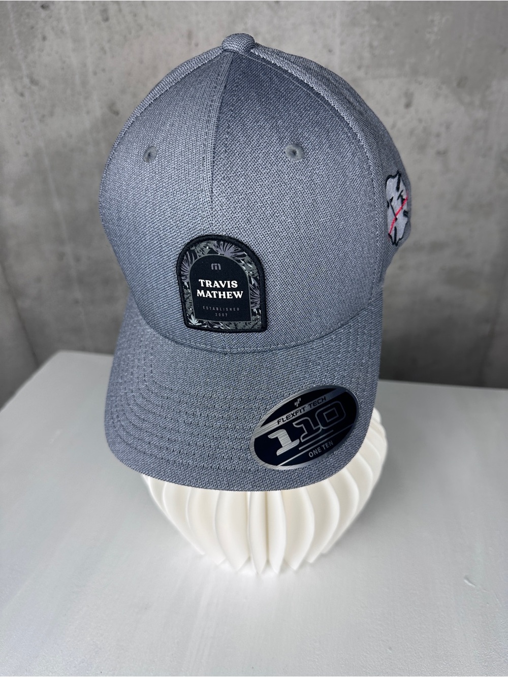 Travis Mathew Light Gray Flexfit 110 Performance Cap
